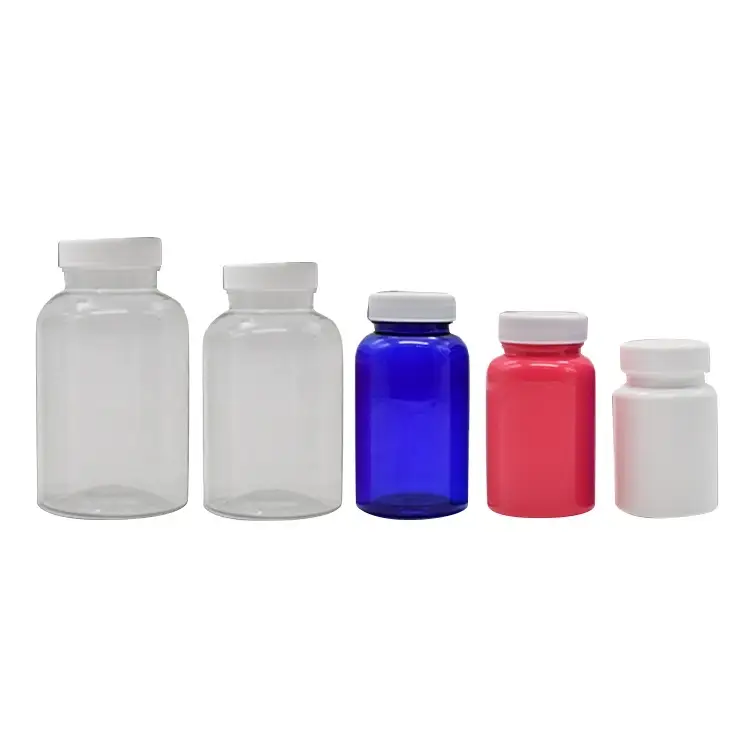 Sky Sprayer - Custom Color Medicine Tablet Capsule Round Pill Container Small Plastic Medicine Bottle PET Bottle 1