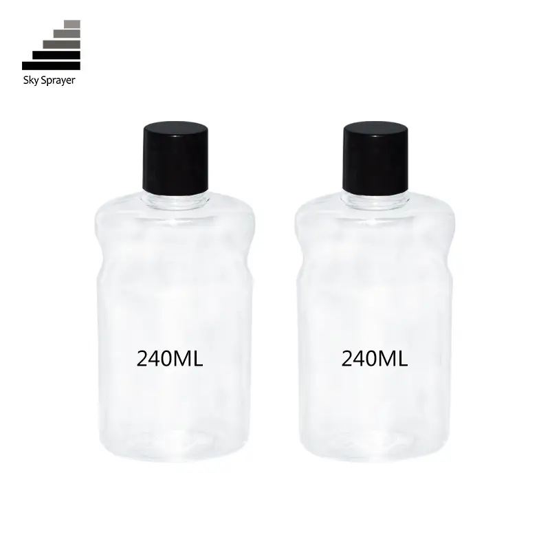 Sky Sprayer - Atacado de garrafas PET recicláveis de 240 ml para cosméticos, garrafas plásticas PET 1