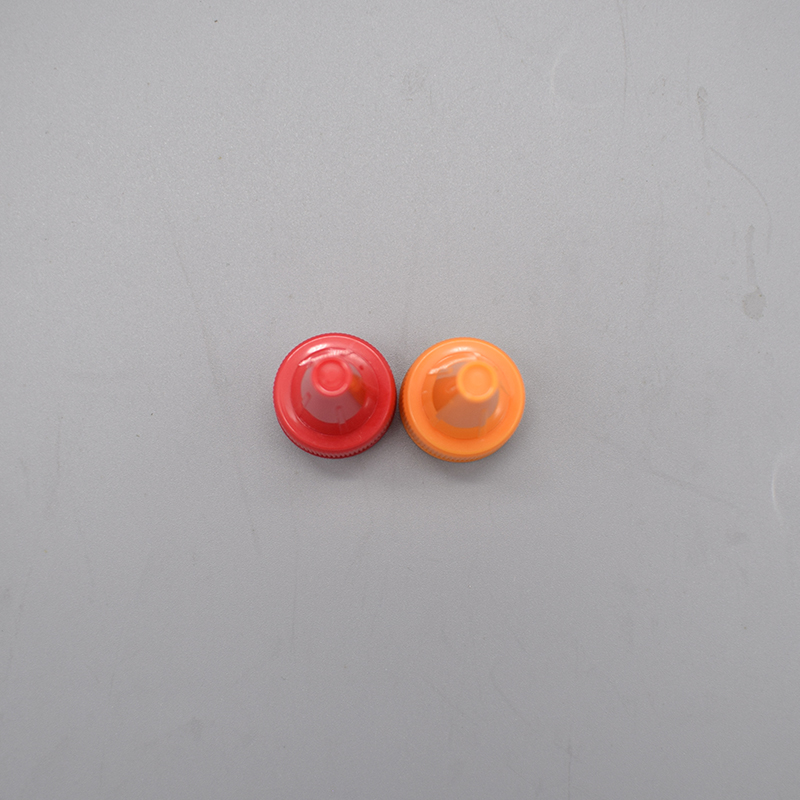 20mm Red &orange Plastic Pointed Top Cap Eye Drop Cap Twist Off Nozzle Cap For Cosmetic