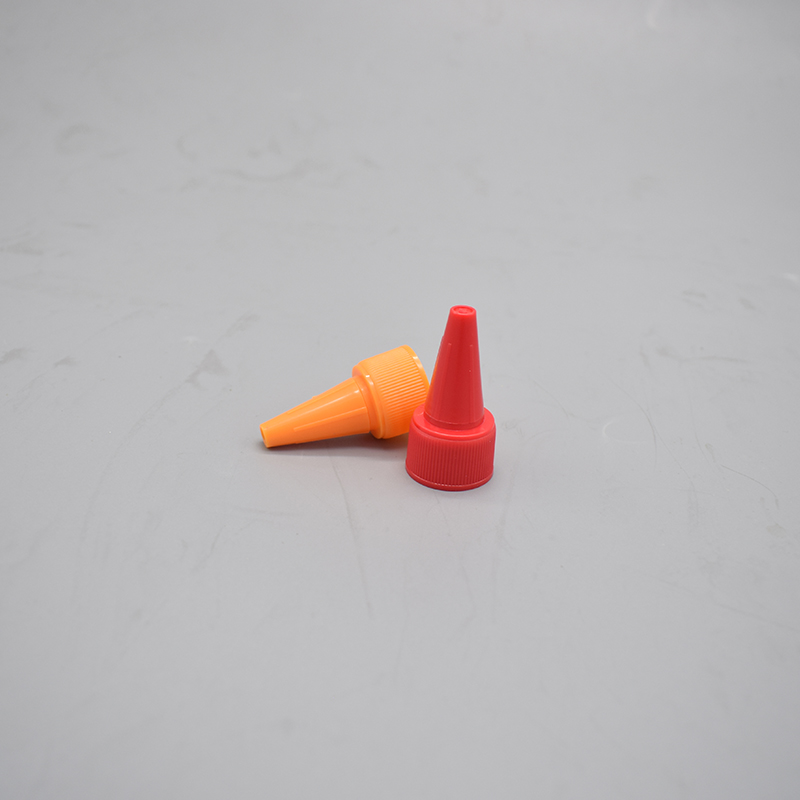 20mm Red &orange Plastic Pointed Top Cap Eye Drop Cap Twist Off Nozzle Cap For Cosmetic