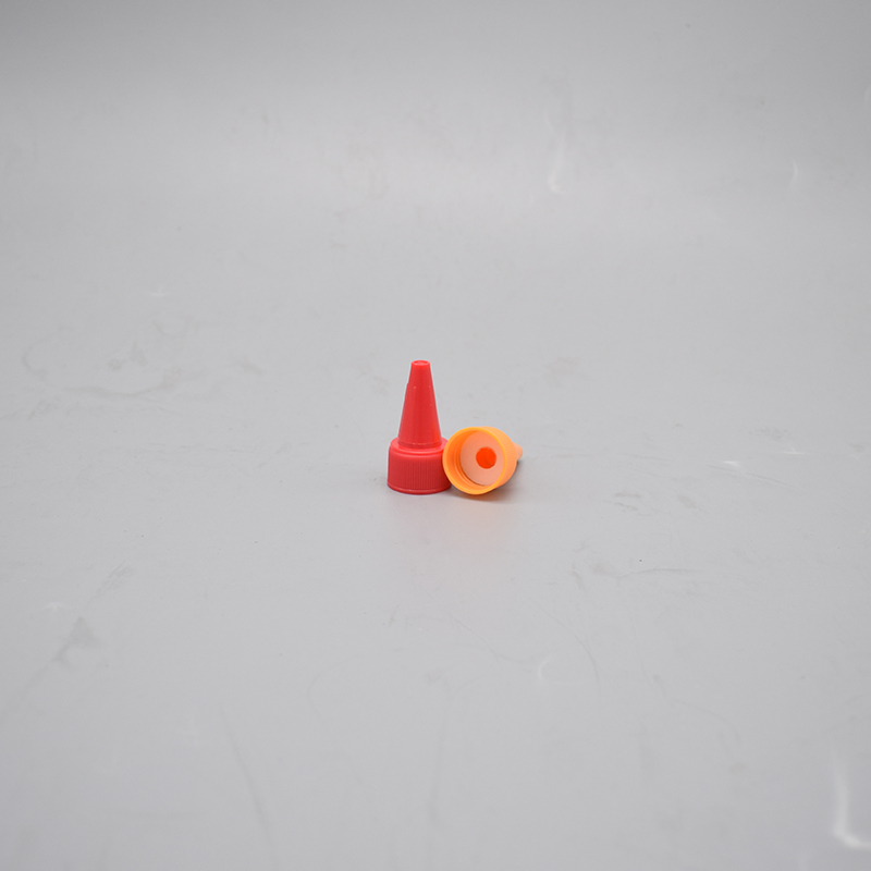 20mm Red &orange Plastic Pointed Top Cap Eye Drop Cap Twist Off Nozzle Cap For Cosmetic