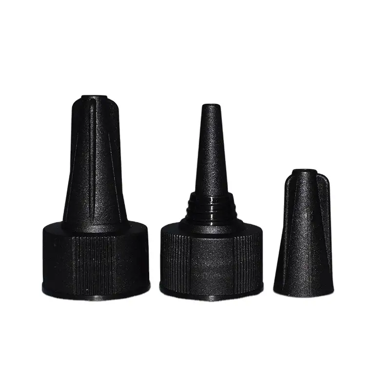 Sky Sprayer - 24/410 Long Black Tip Nozzle Cap,Screw Plastic Cap With Long Nozzle PLASTIC CAPS 1