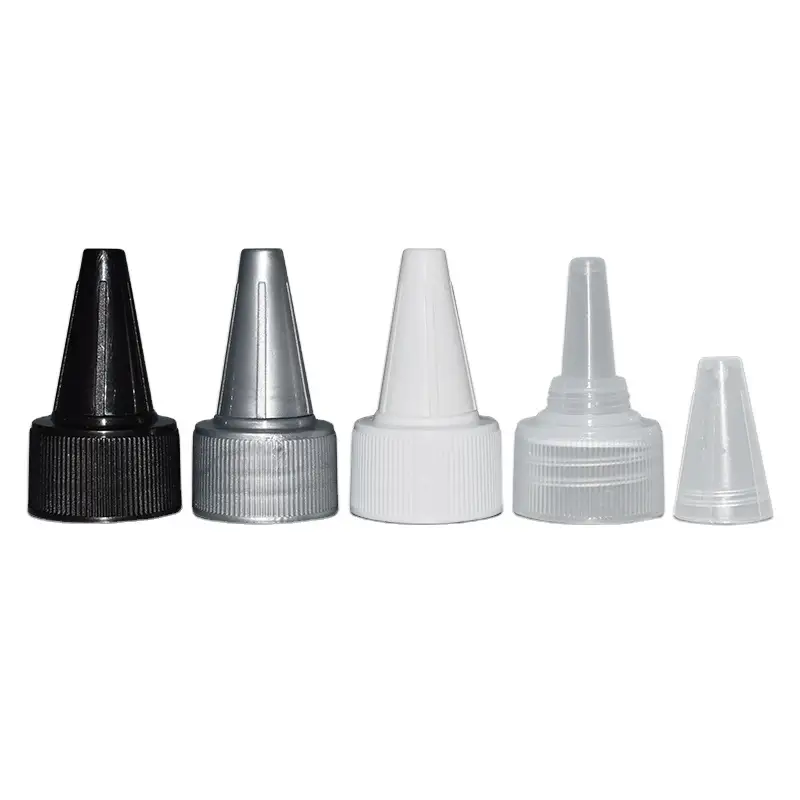 Sky Sprayer - Fabricante chinês de tampas de plástico PP para garrafas de 28 mm para loções capilares elétricas, colírios, bico giratório de 28 mm, tampas de plástico 1