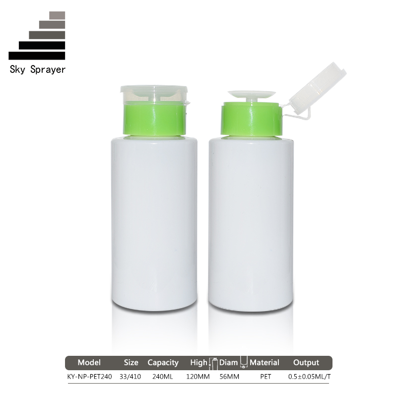 Personal Care 240ml PP Plastic Empty Nail Varnish Bottles