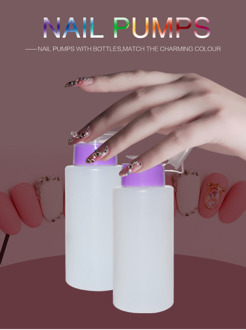 Round Shape Nail Polish Remover Pump Bottle