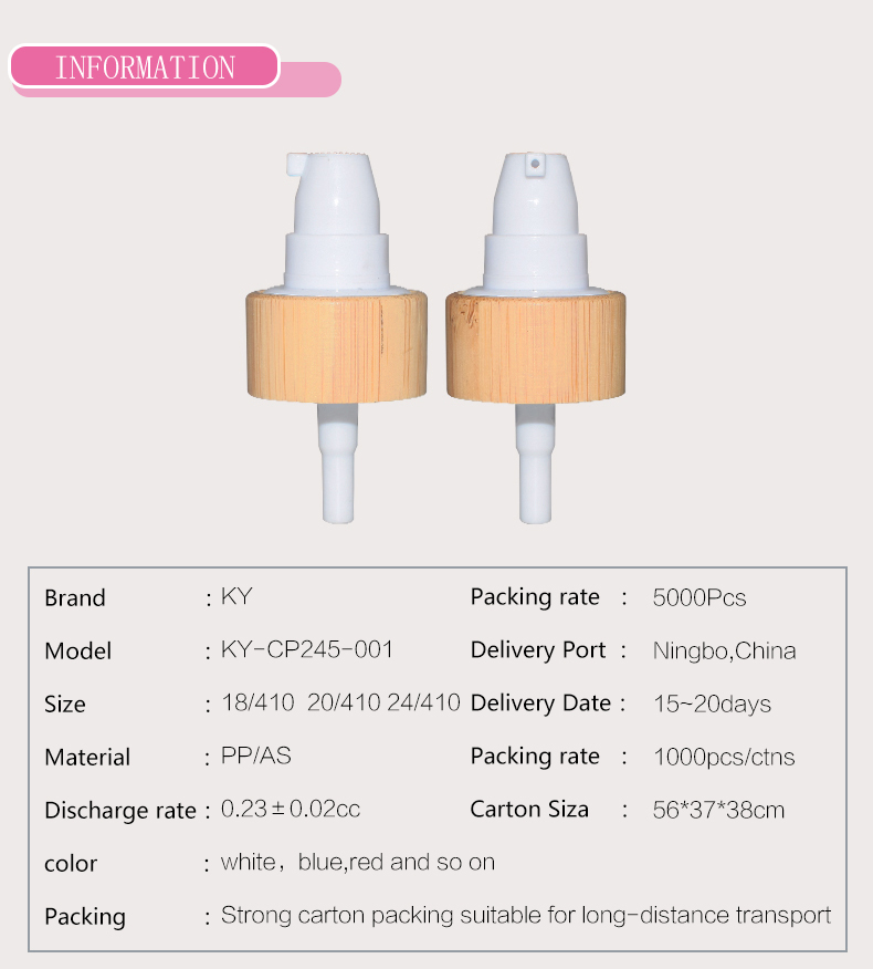 White PP Pumps For Plastic Cosmetic Bottle,cream Treatment Pump 24/410
