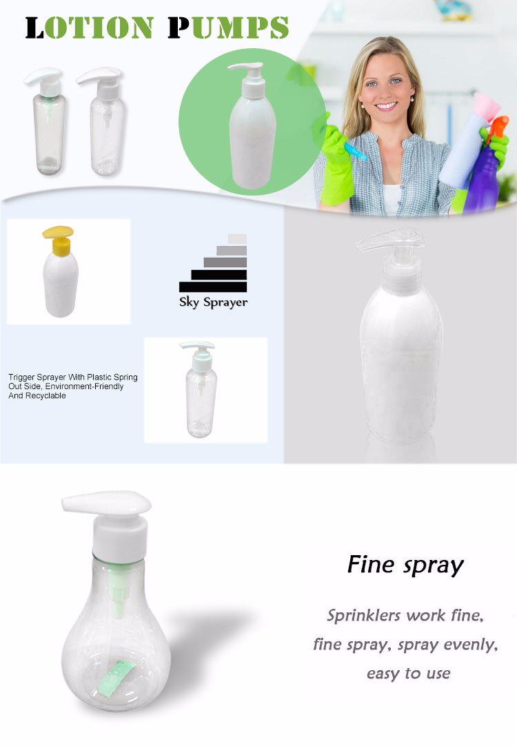 Wholesale Beautiful Shape Plastic Lotion Dispenser Pump