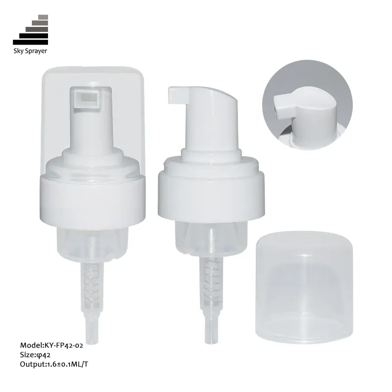 Sky Sprayer - Bomba dispensadora de espuma branca de 40 mm e 43 mm para garrafas plásticas desagrupadas 1