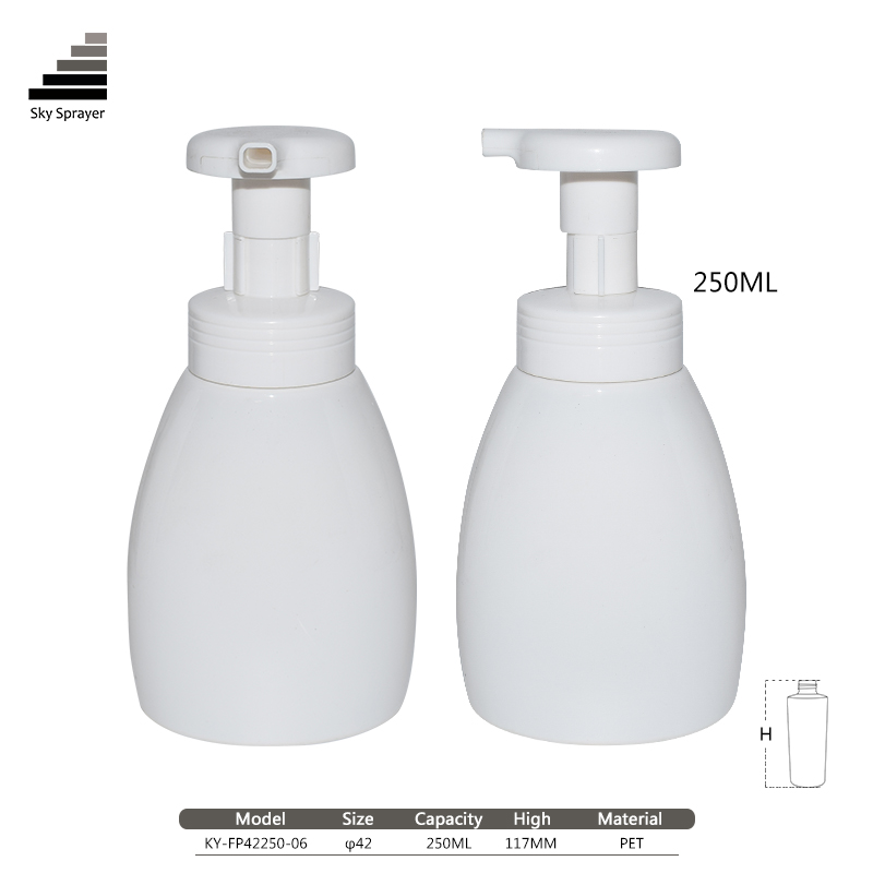 Sky Sprayer - Pompa spray per sapone schiumogeno in plastica da 250 ml per shampoo 5