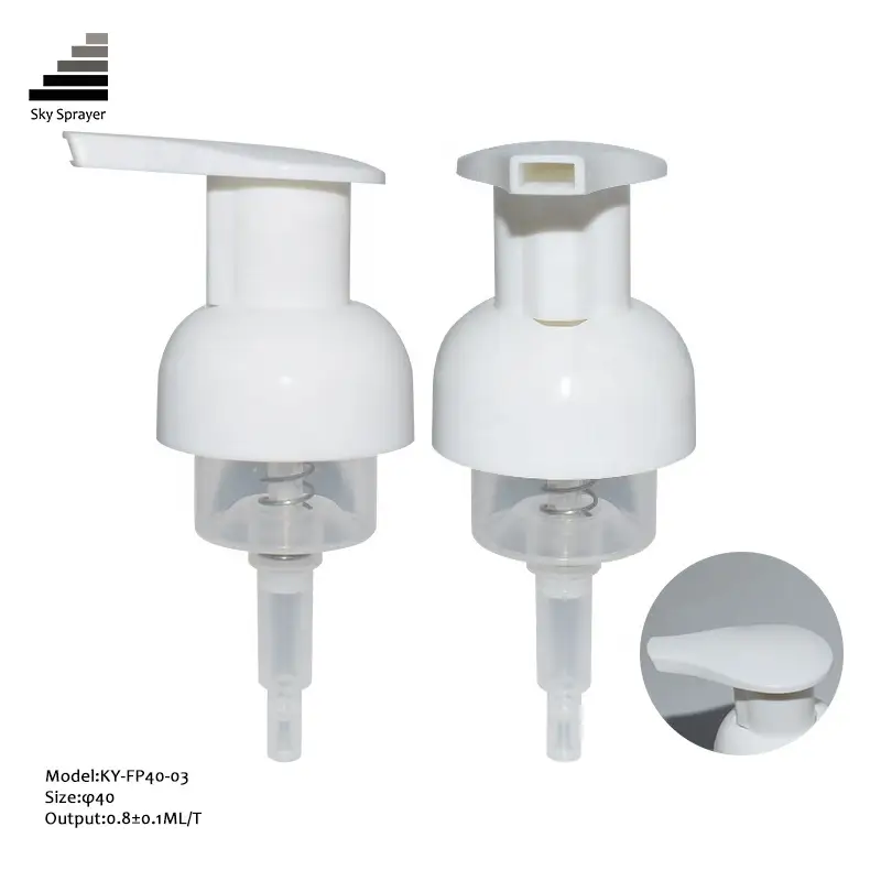 Sky Sprayer - Platte overkap 40 mm witte kleur plastic schuim dispenserpomp ongegroepeerd 1
