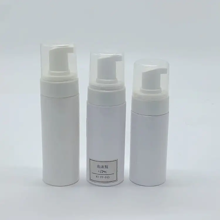 Sky Sprayer - Custom Screen Printing 120ml 150ml 180ml Cleanser Packing White PP Empty Foam Pump Bottles Foam Pump 1