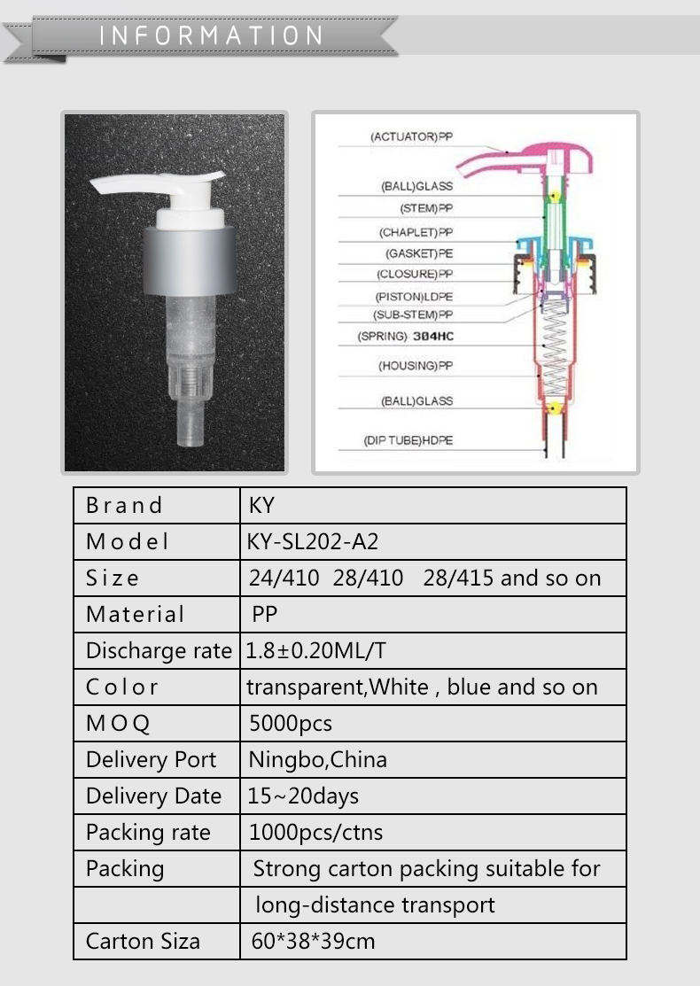 Modern Style White Empty Plastic Bottles With Lotion Pump Head