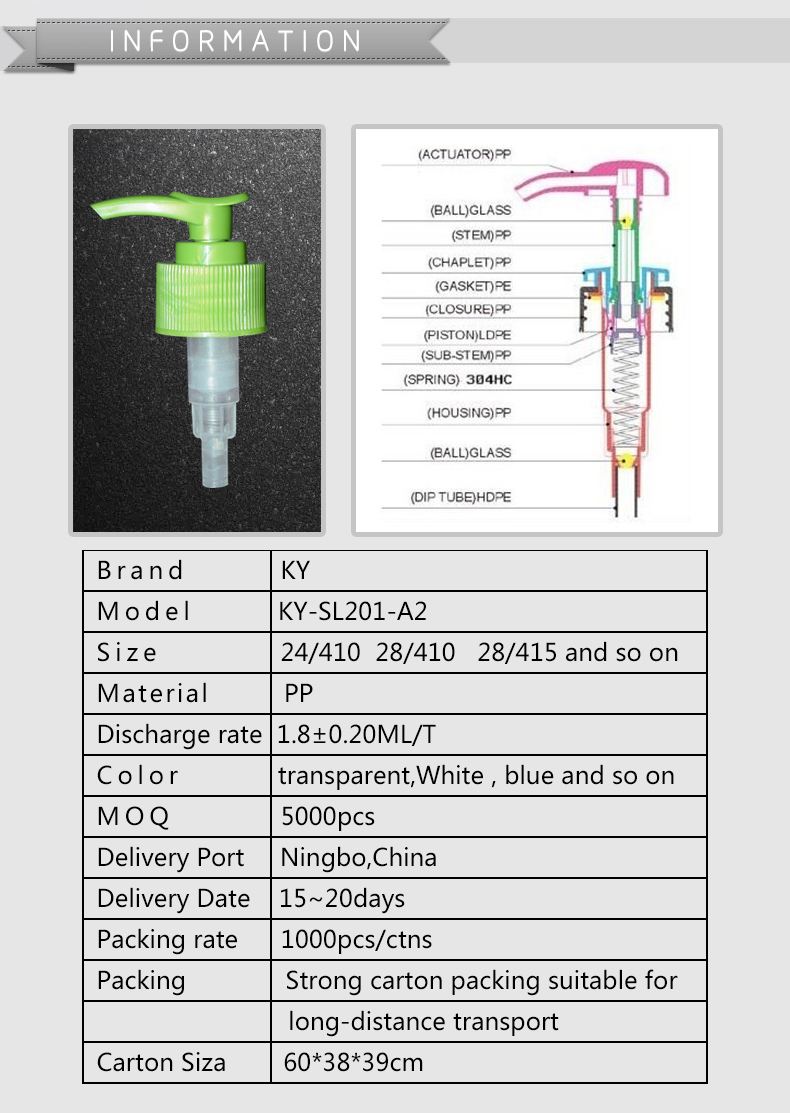 Low Price Plastic Trigger Sprayer Black Lotion Pump Head For Plastic Bottles