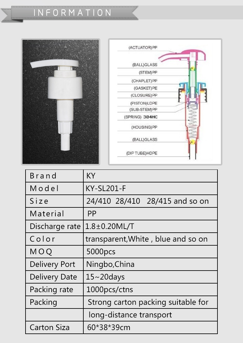Various size jars wholesale bottle lotion pump