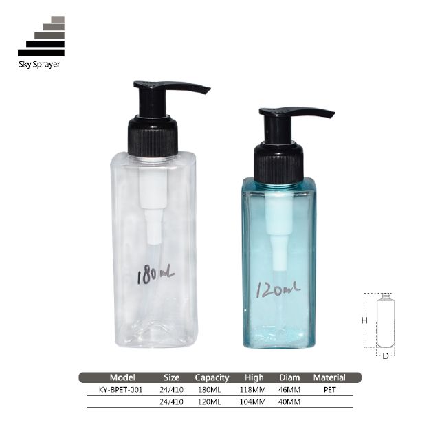 China Manufacturers Pet Cosmetics Clear plastic bottles With High Quality