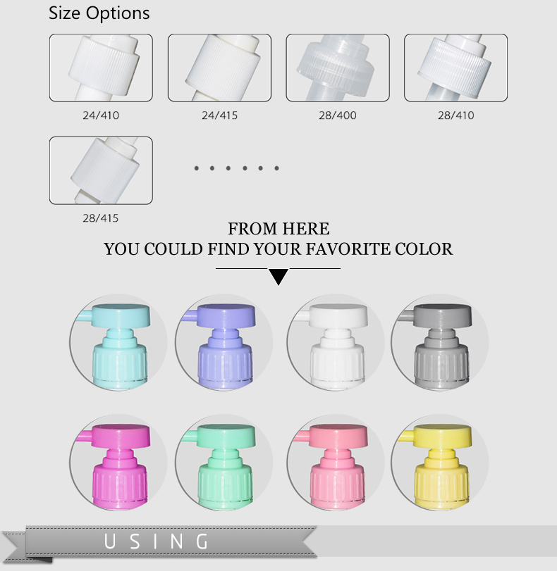 Plastic Shampoo Water Soap Dispenser Lotion Dispenser Pump