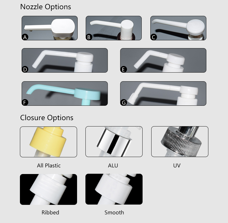 High Quality PP Plastic B Dispenser Long Nozzle Lotion Bottle Pump