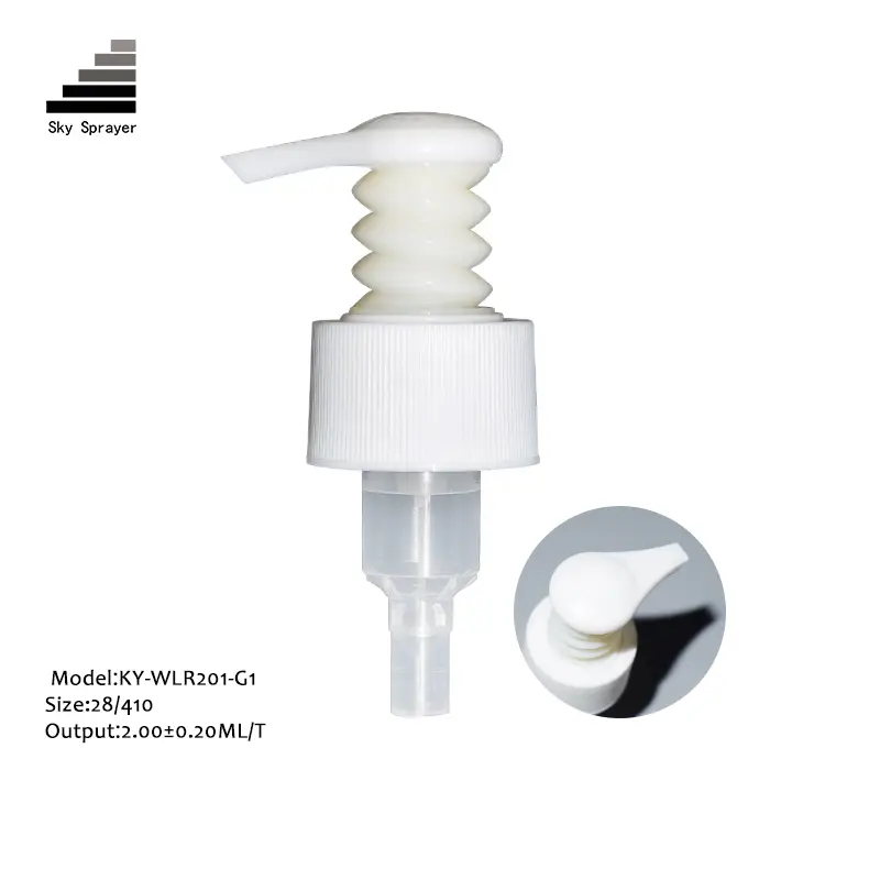 Sky Sprayer - Custom external spring plastic hand lotion dispenser pump 28/410 PUMPS 1