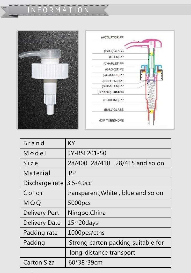 Up-down screw lotion dispenser pump containers wholesale