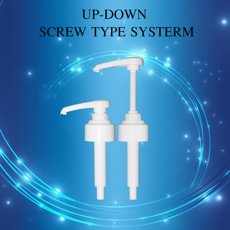 Family use white long hand lotion pump with concise design