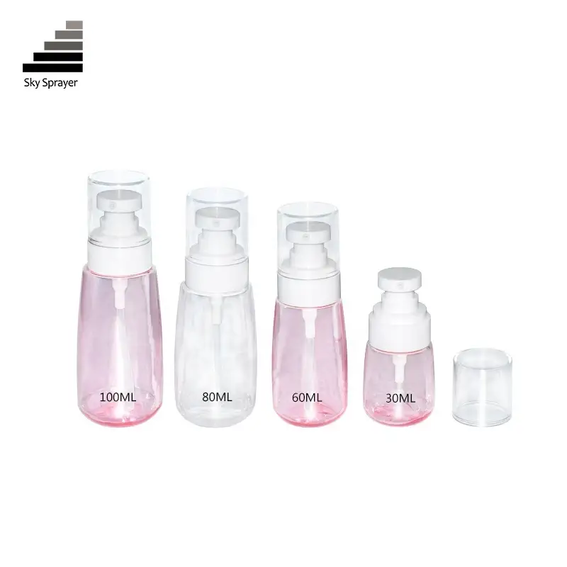 Sky Sprayer - Roze en witte kleur, verschillende capaciteiten, plastic flessen voor persoonlijke verzorging, niet gegroepeerd 1
