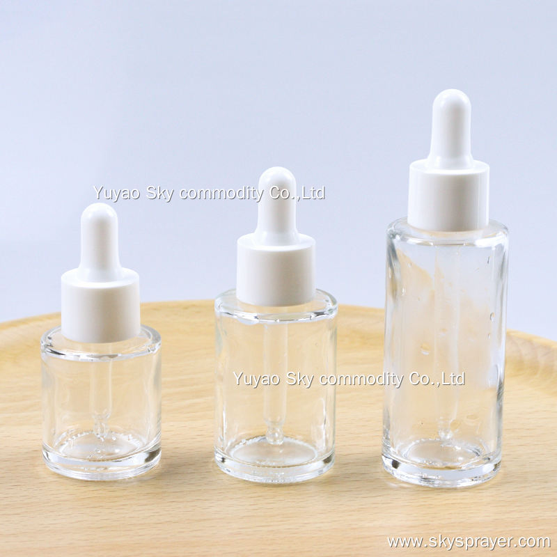 20/30/50ml Clear Luxury Empty Lotion Spray Oils Dropper Bottles Packaging Glass Essential Oil Bottle 8