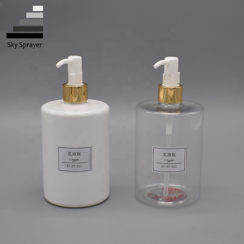 500ml White Lotion Pump Bottle - Factory Direct Sale - QC Inspected - PET Plastic 8