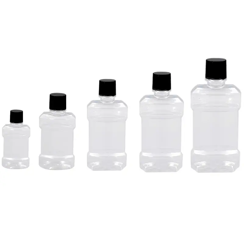 Sky Sprayer - 80ML 180ML 250ML 350ML 500ML Custom Transparent Plastic With Lid Mouthwash Bottles pp Airless Bottle PET Bottle 1