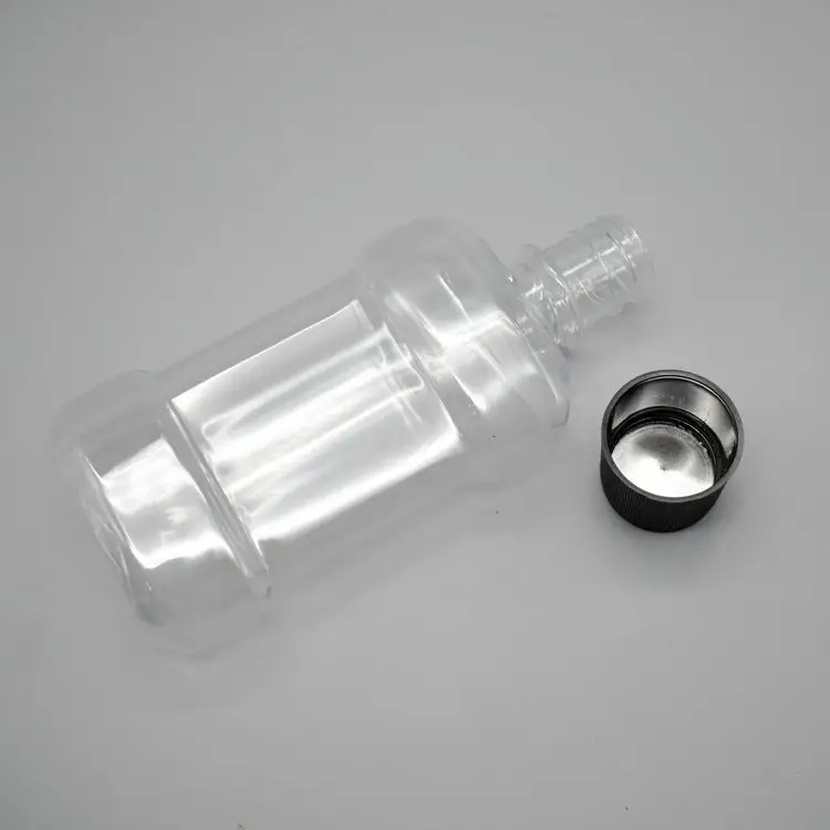 120ML Airless Pump Bottle - High Quality Transparent Plastic With Lid 5