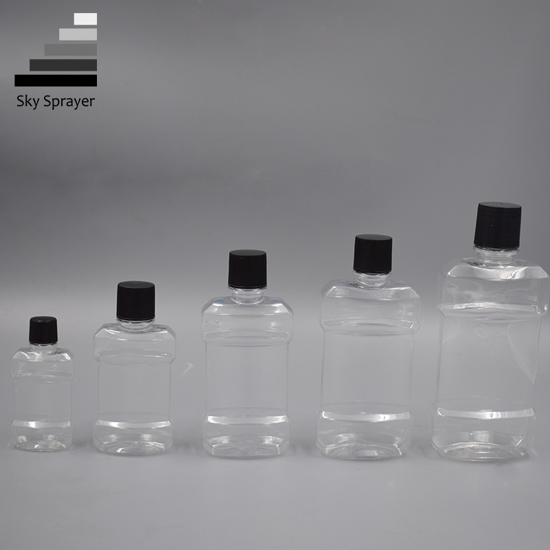 Transparent Plastic Airless Mouthwash Bottle Kit - 80ML-500ML 7