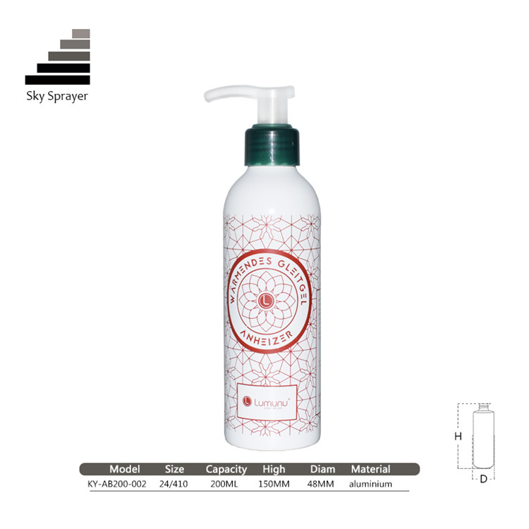 Sky Sprayer - Different Size 200ml 500ml Empty Aluminum Shampoo Lotion Pump Bottle With Trigger Aluminum Bottle 5