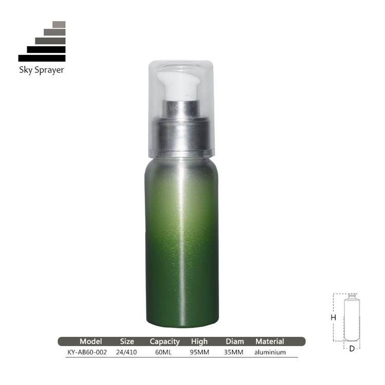 Sky Sprayer - Empty Recyclable Luxury 60ml Aluminum Airless Pump Spray Cream Bottle For Cosmetic Aluminum Bottle 5