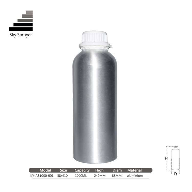 Sky Sprayer - Cosmetics Packaging Round Shouldered Aluminum Shampoo Bottles Aluminum Bottle 4
