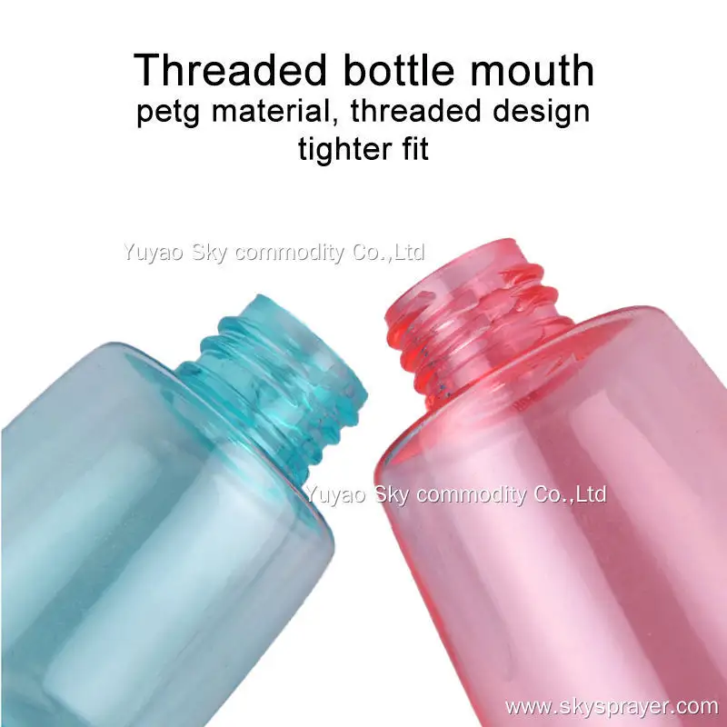 Customizable Color PETG Airless Fine Mist Spray Bottles for Cosmetics 7