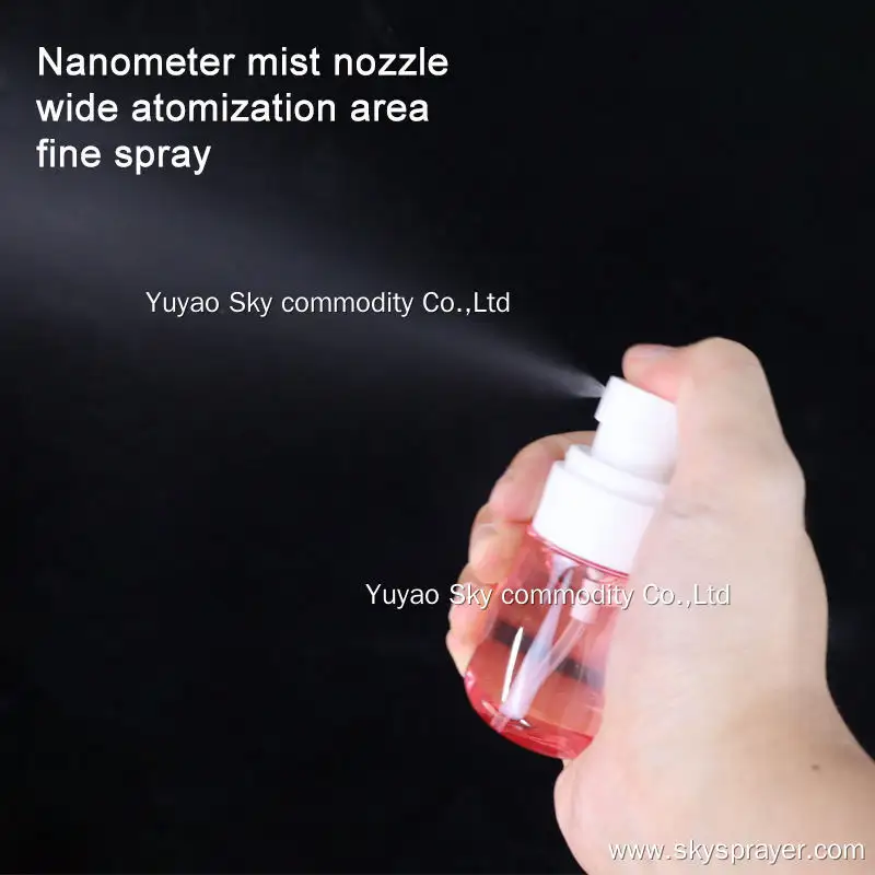Customizable Color PETG Airless Fine Mist Spray Bottles for Cosmetics 4