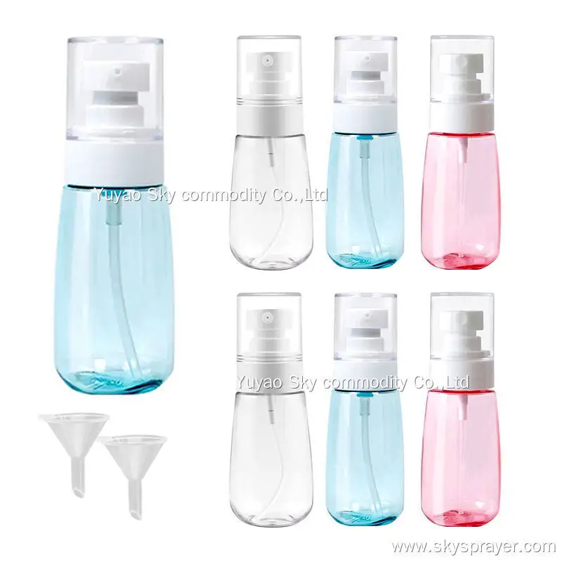 Customizable Color PETG Airless Fine Mist Spray Bottles for Cosmetics 6