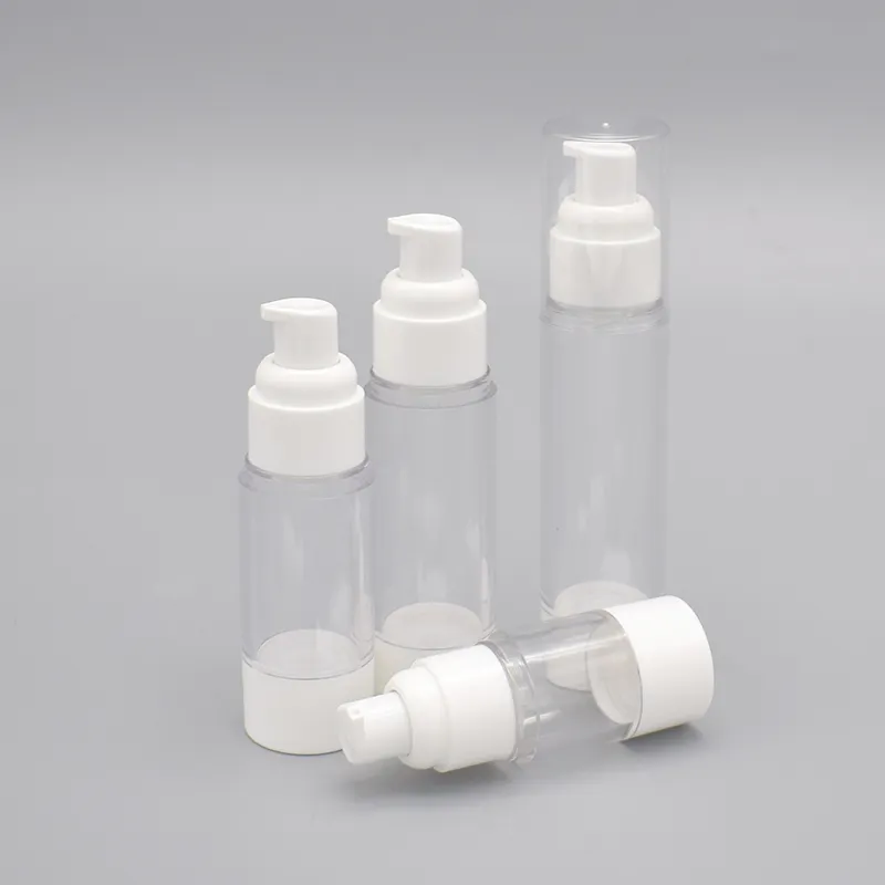 White PP Airless Pump Bottles - High Quality for Lotion Cream 4