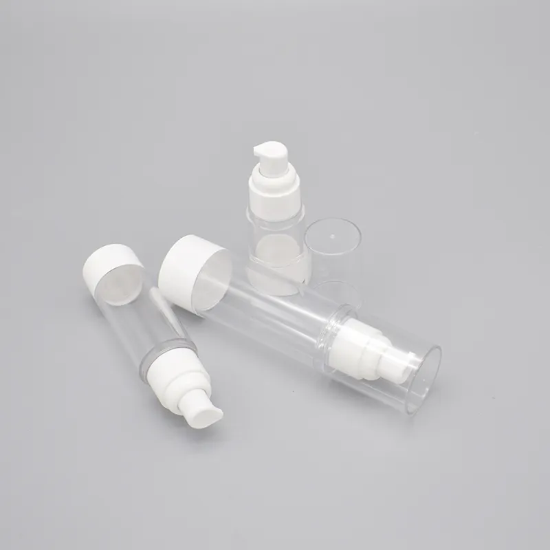 White PP Airless Pump Bottles - High Quality for Lotion Cream 5