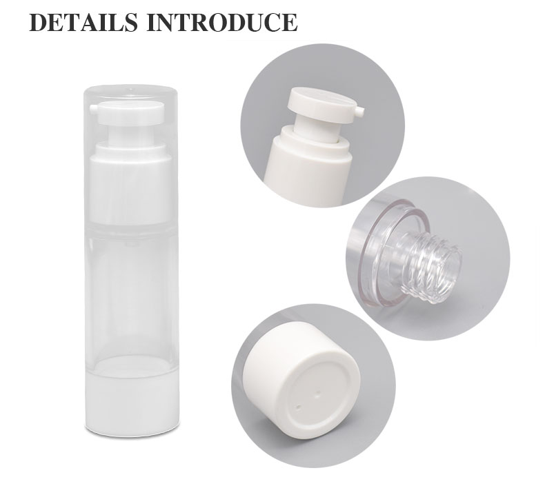 Popular Pp White Airless Pump Lotion Bottle Airless Lotion Bottle Airless Pump Bottle