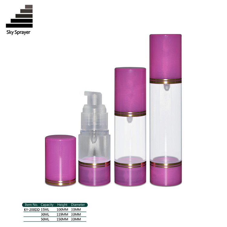 Pink plastic airless pump bottle - quality warrantee 5