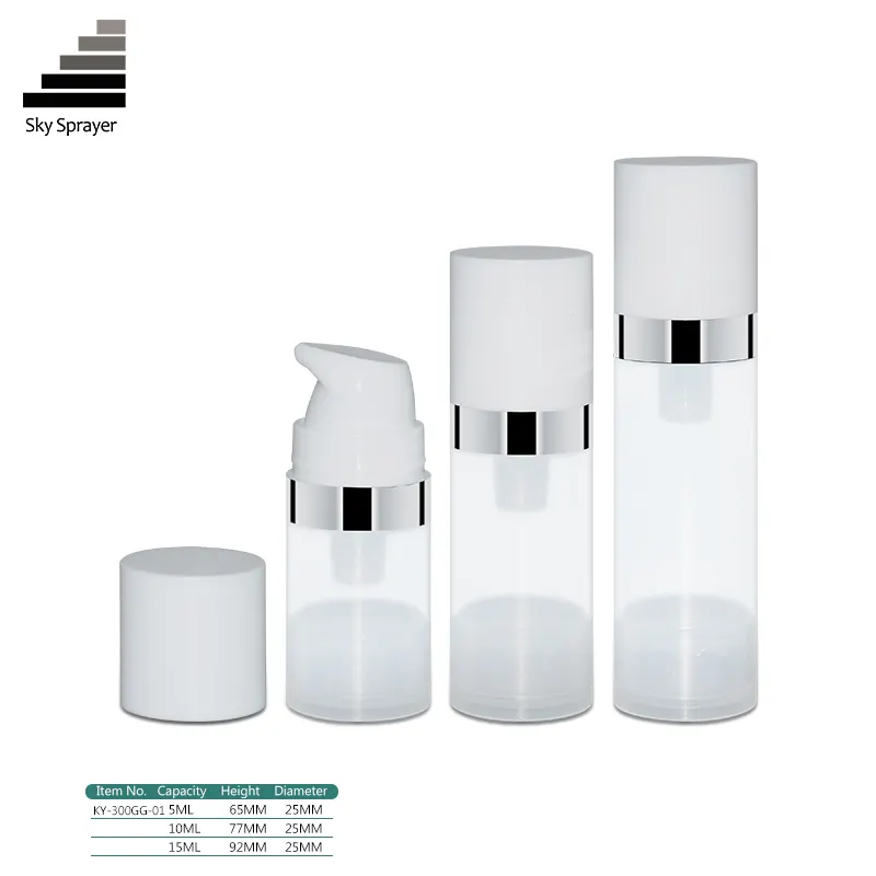 New Design Transparent PP Cosmetic Bottles - Empty Airless Pump Bottle 3