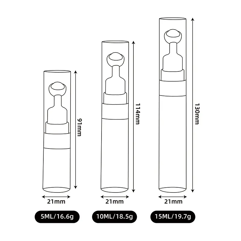 Acrylic Airless Pump Bottles - Precision Finish, Various Sizes 5