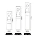 Acrylic Airless Pump Bottles - Precision Finish, Various Sizes 5