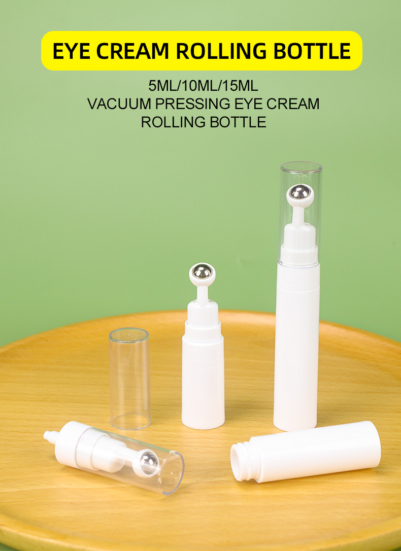 15ml Rolling Eye Cream Container Bottle Vacuum Bottle Travel Portable Set Essence Eye Massage Lotion Cream 7
