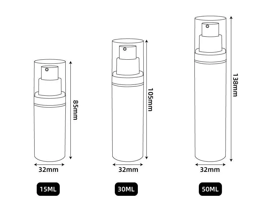 Airless Pump Bottles for Skincare - Contamination-Free, Precise Dispensing 6