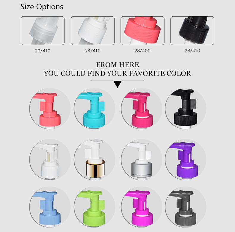 Quality thread decorative lotion dispenser plastic lotion pump