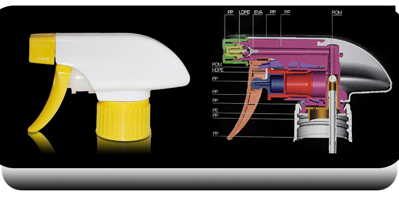 Colorful Plastic Long Handle Water Trigger Sprayer For Bottle