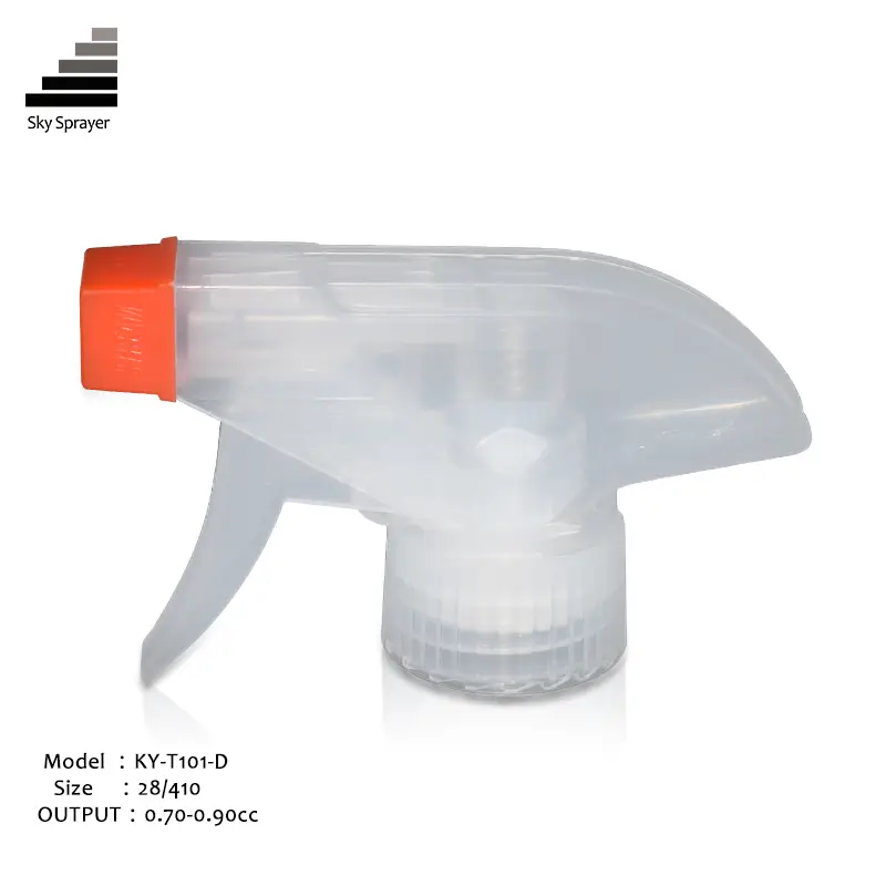 Sky Sprayer - KY-T101-D Clear Garden Pump Mini Plastic Trigger Sprayer 28/410 Regular Trigger Sprayer 1