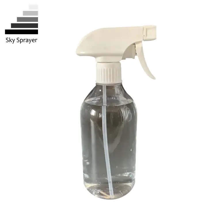 Sky Sprayer - Newest Customized Transparent White Plastic Trigger Sprayer With Bottle All plastic trigger sprayer 1