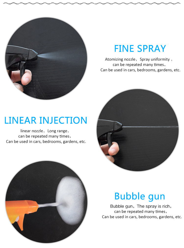 Personal Care Colorful PP Plastic Mist Trigger Sprayer